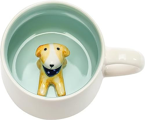 VANUODA Niedliche Hunde-Tasse, 3D-Tier-Teetasse, Kaffeetassen, Abschlussfeier, Valentinstag, Muttertag, Ostern, Weihnachtsgeschenke für Frauen, Mutter, Ihre Frau, Oma, Freund, Geburtstagsgeschenkidee