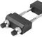Wetzsteinhalter Sink Bridge Shapton Glass Stone Holder Black Chrome Plated Iron Silicone Professional Household Adjustable Non Slip Wetzstein Wetzstein Oilstone Base Holder