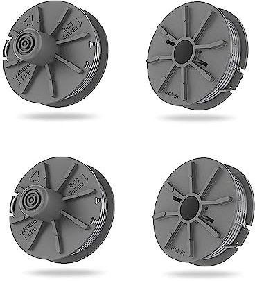 Viilich 4 Stück Ersatzfadenspule Für Gardena 5307-20,Nylon Rasentrimmer Ersatzfadenspule,Ersatzspule Ersatzteil für Gardena Art 9805,9806,9807,9808,9809,9827,8846,8847,8848,9870,9872,9874 Ersatzfadens