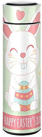 KAAVIYO Osterhase Hase Wasserflasche Wasserkanne Edelstahl Isolierte Isolierflasche Auslaufsicher