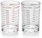 Misurino in Vetro con Scala Chiara,Forreen 2 Pezzi Misurino Graduato in Vetro Misurini Mini Resistente al Calore Bicchiere Dosatore per Fai da Te, Artigianato, Laboratorio, Cucina (90ML)