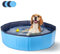 Nobleza Piscina per Cani Grandi e Piccoli, Piscina Pieghevole, Vasca da Bagno Rigida per Cani e Gatti, 120 * 30cm, M, Blu