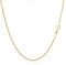 Rodium - Goldkette Damen 585 Echtgold, 585 Gold Kette ohne Anhänger, Spiga Weizen Goldkette 45 cm Länge, 0.80 mm Breit, Panzerkette mit Schmuck Geschenbox