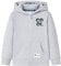 vidaXL Kinder Kapuzenpullover mit Reißverschluss Sweatjacke Kapuzenjacke Grau 116