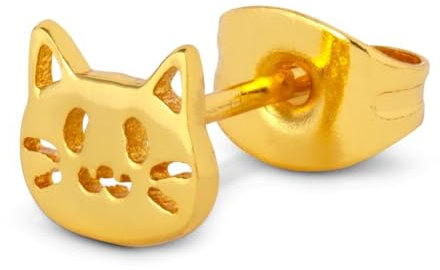 Ohrring LULU COPENHAGEN GOLD PLATED 925 LULU1386 KITTY GOLD, Taglia unica, Gelbgold, Kein Edelstein