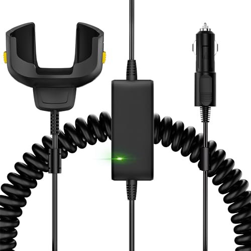 Cable cargador de coche de carga rápida para escáneres de código de barras Zebra Symbol TC77 TC70 TC72 TC75 TC70X TC75X TC700H TC700K TC77HL TC720L - Se carga completamente en poco más de 4 horas -
