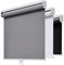 AOSKY Cordless Roller Shades Blackout Blinds for Windows Room Darkening Rolled Up Shades with Spring System, UV Protection Window Shades Door Blinds for Home 51W x 183H cm (20 W x 72 H),Grey