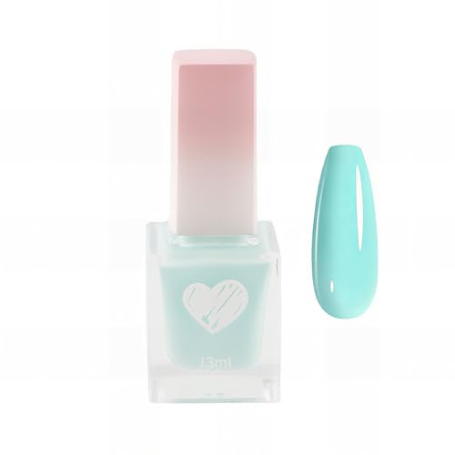 Light Green Nail Polish - Spring Summer Quick Dry, Long Lasting Chip Resistant, Natural for DIY Art, 13ML