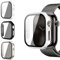 AOKUTDA 3 Pièces PC Coque Compatible avec Apple Watch Series 10 42mm（2024） 30° Anti Spy Privacy avec Protecteur D'écran [Sensible au Toucher] pour iWatch Series 10 42mm-Noir