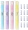 EIHI 4 Stück nagellackentferner stift mit Baumwollköpfen, nagellack korrekturstift Nail Art Maniküre Korrekturstifte, Nagellack Korrekturstift mit 12 Austauschbaren Ersatzspitzen