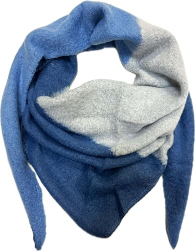 Jeamis XXL Dreieck Strickschal Warmer Winter Schal Fashion Tuch Herbst Frühling Dreieckschal Wolle Stola Tuch