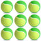 9 Stück Tennisbälle Stage1, Trainingsbälle 25% Druckreduziert Tennisball Anfänger Tennis Training Balls Kinder Tennisbal Methodikbälle für Kinder/Einsteiger/Haustiere, Grün