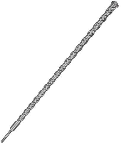 FINEUNAN SDS Plus Drill Bit 25 x 600 mm - SDS Hammer Drill Bit for Concrete, Brick, Cement, Stone with 4 Blades - SDS Plus Shank Suitable for Hammer Drills