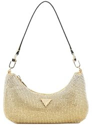 GUESS Zalina Mini Top Zip Shoulder Bag Gold