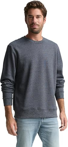 TOM TAILOR Herren 1047803 Sweatshirt in Melange-Optik (1er Pack)