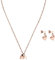Purelei® Seashore Schmuck-Set – Vergoldete Kette & Ohrringe mit Süßwasserperlen & Muschelanhängern, maritim inspiriert, elegantes Design (Rosegold)