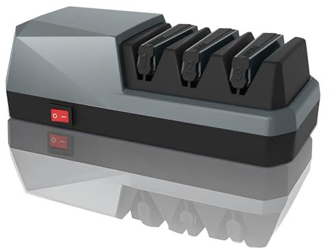 CATCHLUCK Electric Knife Sharpener Professional Diamond Electric with 100% Diamond, 3 Phase Knife Sharpener with 20 Degrees and Magnetic Chip Collector