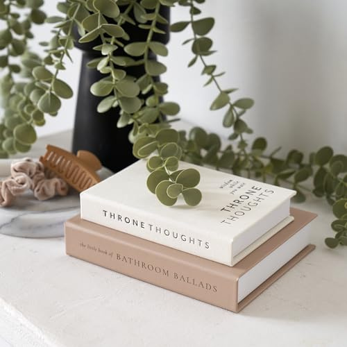 KIBAGA Faux Books 2er Set für Badezimmer Dekor - Dekorative Bücherboxen für Ihr WC - Die perfekte moderne Dekoration für das Gäste-WC