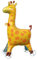 Ovanda Giraffe Folienballon Stehend mit Rädern, Giraffen Luftballon, Waldtiere Geburtstag Deko, Folienballon Tiere, Giraffe Deko, Party Animals, für Kindergeburtstag Deko, Safari Tiere Thema Party