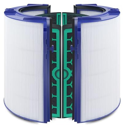 Replacement Filter ，Compatible for Dyson ，HP04 TP04 DP04 TP05 DP05 Air Purifi-er Sealed Two Stage Pure Cool Fan Combi Glass HEPA Filter(White)