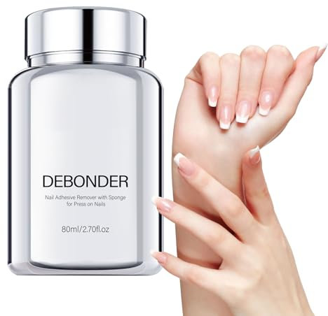Removedor De Pegamento Para Uñas Postizas, Disolvente De Esponja Para Retirar Uñas, E Impermeable Para Uñas De Manos Y Pies Y Uso Diario