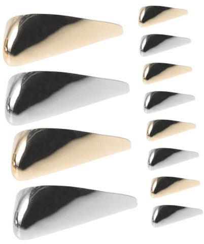 BESPORTBLE 12pcs High Heel Caps Iron Triangle Pointed Covers Pumps Head Covers for Shoe Tip Protection Repair Accessories