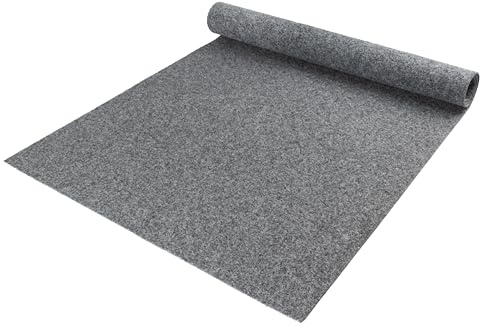 Primaflor Nadelfilz Rewind 900 Flat | 200 x 450 cm | Grau | Strukturierter Teppichboden aus 100 % Polypropylen, Nutzungsklasse 33, Bfl-s1, antistatisch und 20 dB Trittschall