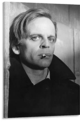 WQBYDS Poster und Drucke 30 * 50cm Senza Cornice Klaus Kinski Attore tedesco Cool Poster Decorazione Soggiorno Camera da letto Pittura