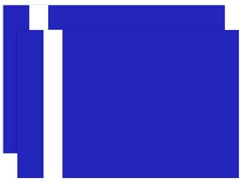 PATIKIL 2 Stück Lasergravurplatte 30x20cm Zweifarbige ABS Kunststoff Gravurplatte Material Für Namensschild Büroschild Basteln Beschriftung DIY Blau/Weiß