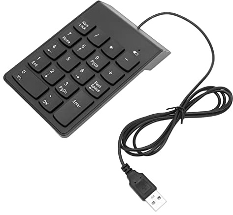 ACOGEDO Clavier Numérique USB Portable avec 18 Touches, Conception Ergonomique pour Une Saisie Facile des Chiffres, Compatible avec Les Appareils