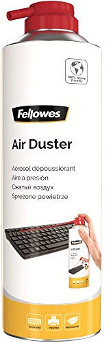 Fellowes Druckluftreiniger, HFC freies Druckgasspray in 650 ml Dose mit 400 ml Inhalt, umweltfreundlich, ideal zur Reinigung von PC, Tastatur, Drucker, Computer, 1 Stück