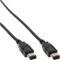 InLine 34010 câble firewire Noir 10 m - Câbles FireWire (Noir, Male connector / Male connector, 400 Mbit/s, 10 m, digital camcorders, DVDs)