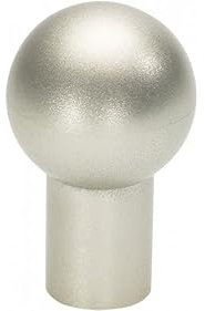 SIRO Möbelknopf Reutlingen, Schlicht, Kugel, Kunststoff metallisiert nickel, 15 mm x 24 mm x 8 mm, 0503-15MV7