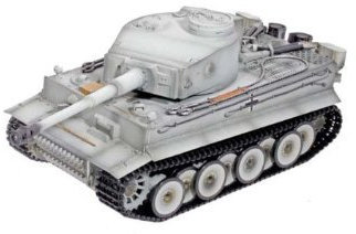 Torro Tiger 1 Panzer mit Metallunterwanne Frühe Version IR Grau