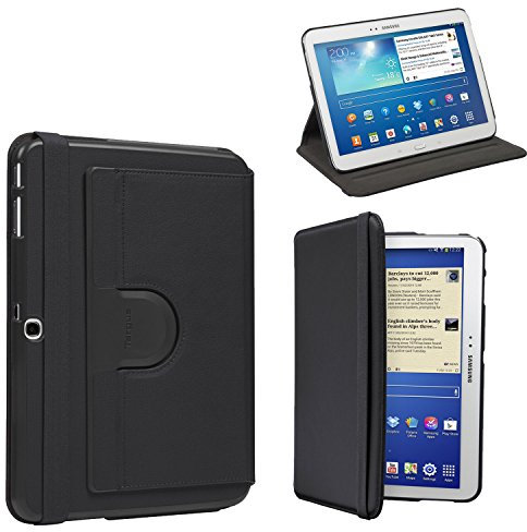 Targus Etui rotatif Versavu 360 ° pour Samsung Galaxy Tab 4 10,1 fonction ON/OFF automatique de la tablette - Noir - THZ453EU