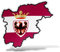 erreinge Sticker Trentino-Südtirol Italien Shaped Adhesive PVC für Abziehbild Tapete Auto Moto Helm Camper Laptop - 10 cm