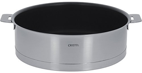 Cristel - S24QLE - Sauteuse inox 24cm - anti-adhérent Exceliss+ - sans poignée amovible - Collection Strate