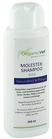 OrganicVet Hund & Katze Pflegeshampoo gegen Ungeziefer Molestex-Shampoo, 1er Pack (1 x 250 ml)