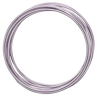 Vaessen Creative 24237-017 Aludraht Schmuck Biegsam Schmuckdraht, Aluminium, hell violett, 300 x 3 x 3 cm