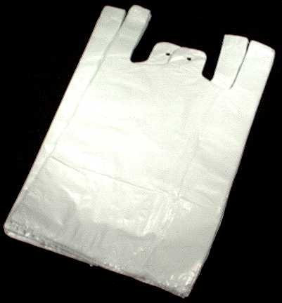 kibel HDPE Hemdchentragetaschen 25 x 12 x 45 cm, Weiß, 2000 Stk, 4 kg