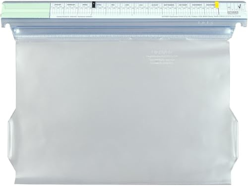Eichner VISIMAP Terminmappe mit Froschtasche und 2 Hängeleisten, Transparent, DIN A4, 31.8 cm x 24.5 cm