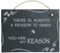 Schiefer Schild 'Reason to Smile - You Are My Reason' Schiefertafel Wandbild Wanddekoration 16x13