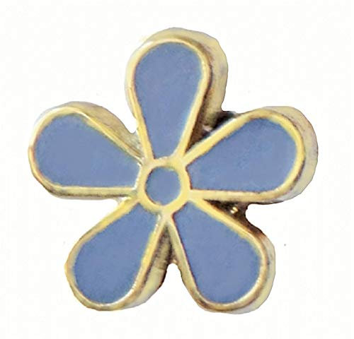 1000 Flags Vergissmeinnicht ausgeschnittene Blume Freimaurer Anstecker – K045, Emaille, Metall