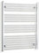 companyblue 800mm wide x 1000mm high Heated Towel Rail Straight Flat Chrome Bathroom Warmer Radiator Rack Central Heating