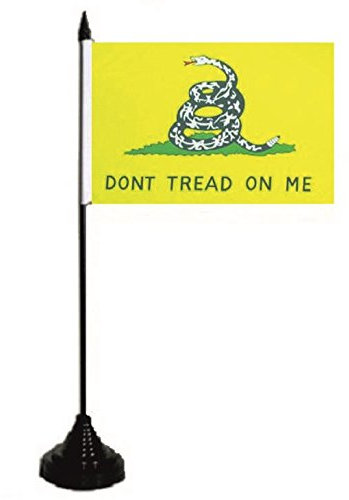 U24 Tischflagge Don´t Tread on me Fahne Flagge Tischfahne 10 x 15 cm