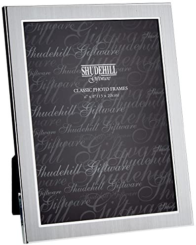 Shudehill Photo Frames Bilderrahmen, Metall, 15,2 x 20,3 cm, Querformat oder Hochformat, silberfarben