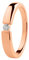 Ardeo Aurum Damenring aus 375 Gold Rosegold mit 0,07 ct Diamant Brillant Spannfasssung Verlobungsring Solitär