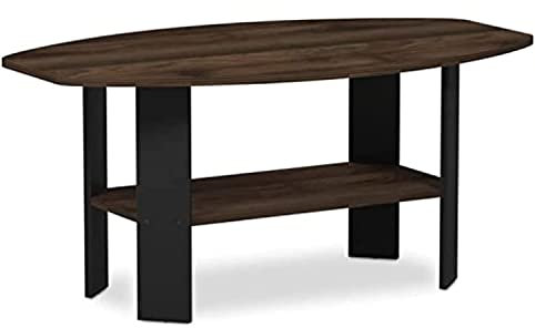 Furinno Simple design Tables Basses, Bois, Taille Unique, Composite, Columbia Noyer/Noir, One Size