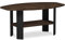 Furinno Simple Design Coffee Table, Side Table, Columbia Walnut/Black