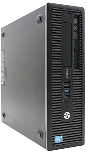 HP Desktop-PC EliteDesk 800 G1 SFF i5 4430 bis zu 3,2 GHz RS232 Windows10 Pro Business Office (überholt) (mit USB-WLAN-Antenne, 4 GB RAM HDD 250 GB)